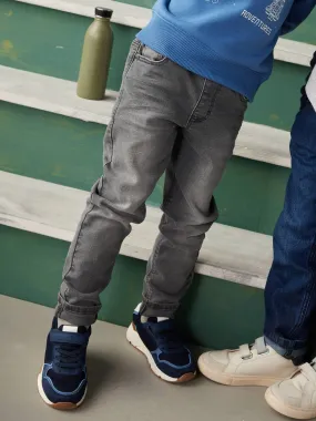 Basics Slim Leg Jeans, Easy to Slip On - stone