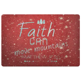 Bible Verses Anti-Slip Protective Doormat ~Matthew 17:20~ Design 15