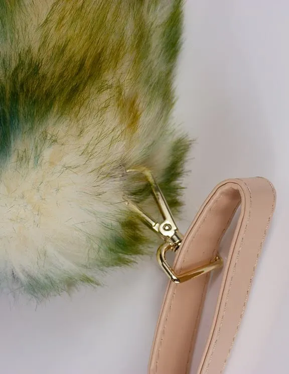 Blue District Bag Bromo Vegan Faux Fur Light Beige