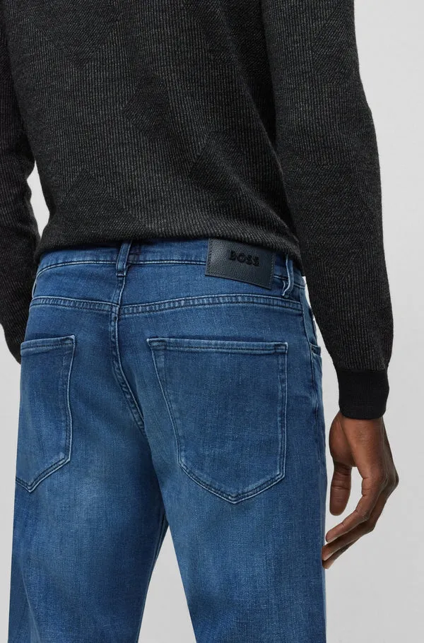 BOSS BLACK Hugo Boss Maine Regular Fit Jeans - Navy