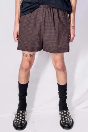 Dobby Boxer Short - Black Plaid