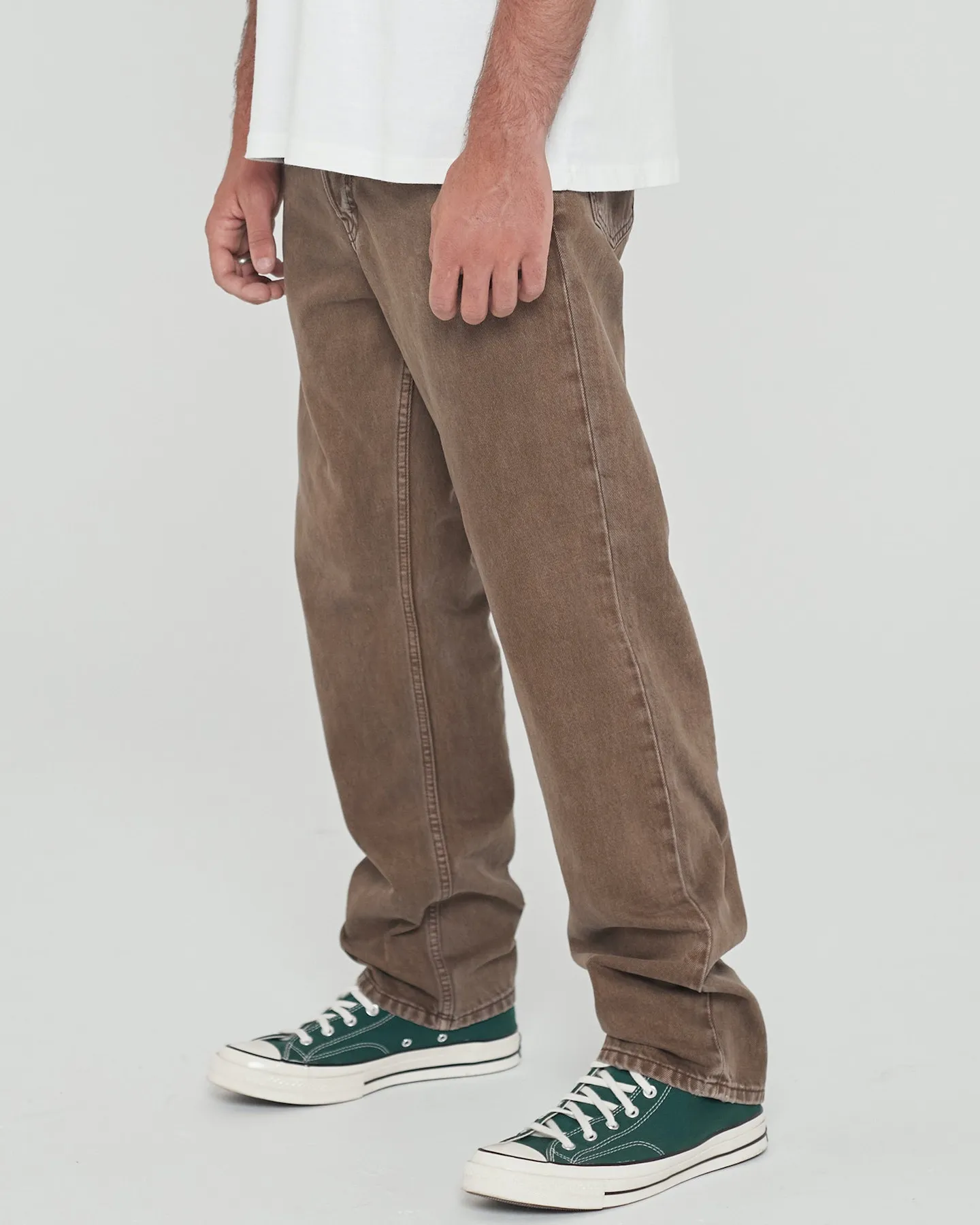 Dr Denim Dash Straight Jeans - Washed Chocolate | SurfStitch