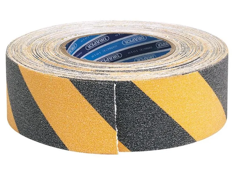 Draper - Black and Yellow Heavy Duty Safety Grip Tape - 18M x 50mm - [DO-65440]