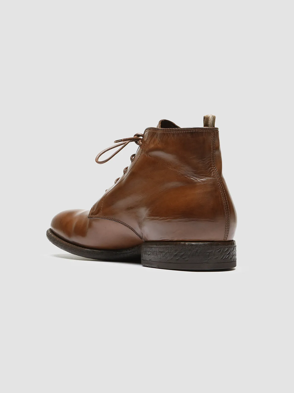 EMORY 023 - Brown Leather Ankle Boots