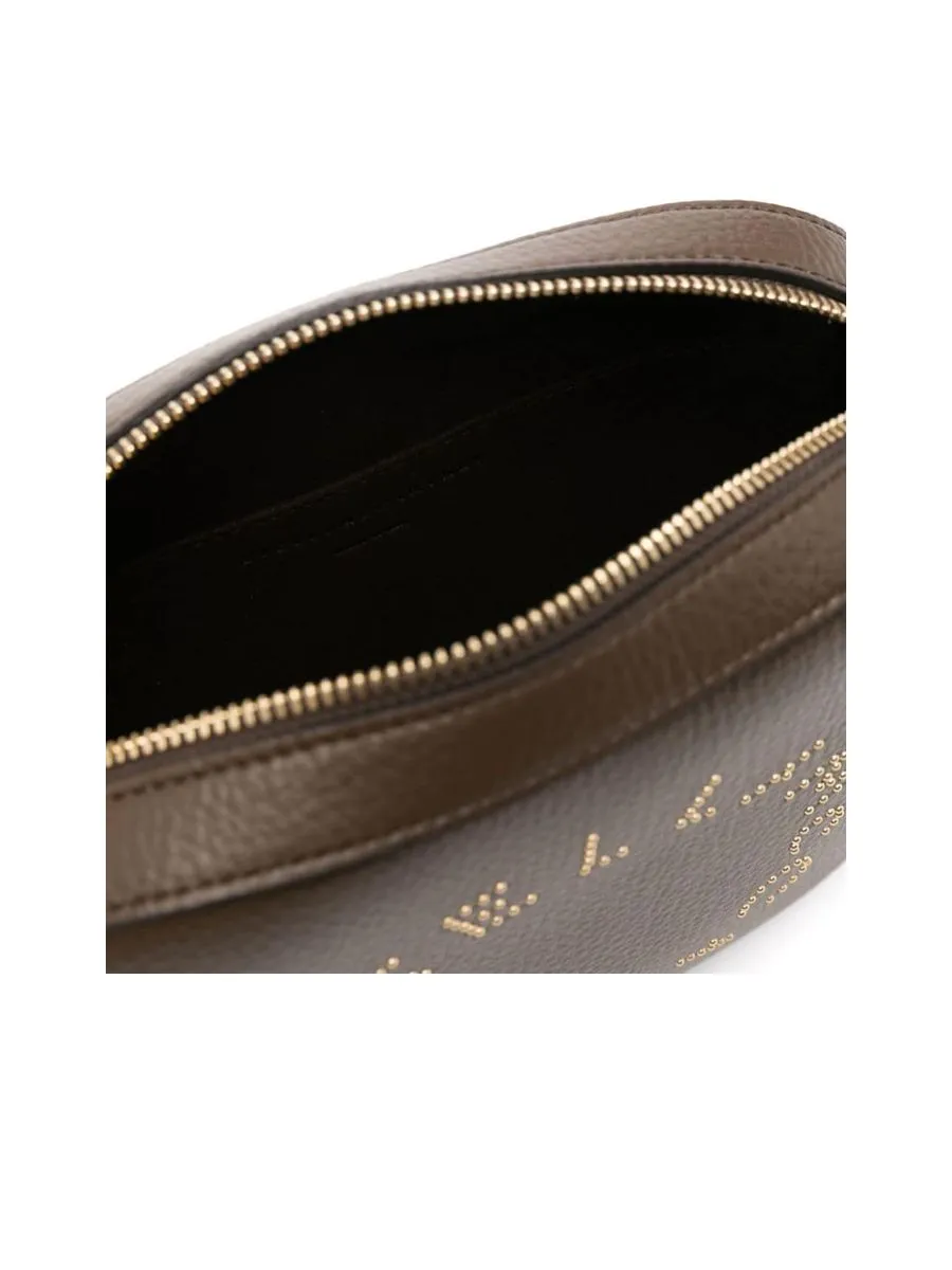 Faux Leather Grained Texture Shoulder Bag