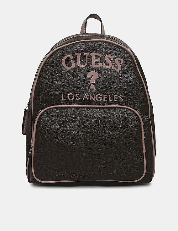 GUESS Women Brown Millington Dome Backpack