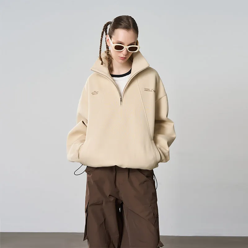 Half Zip Stitched Pullover