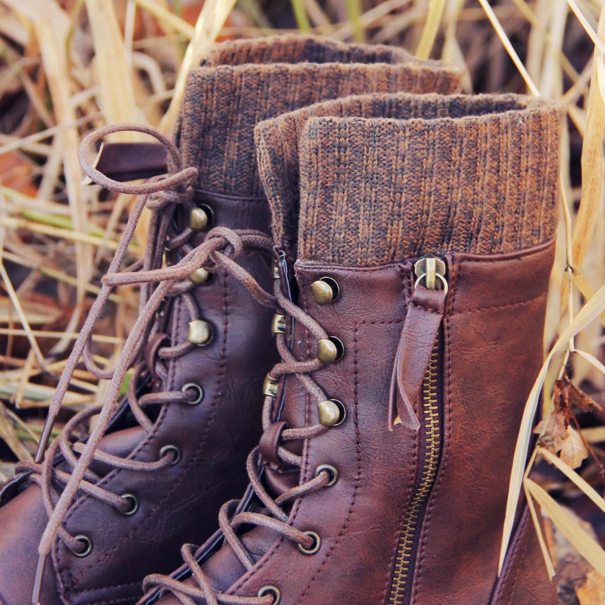 Heirloom Sweater Boots in Firewood