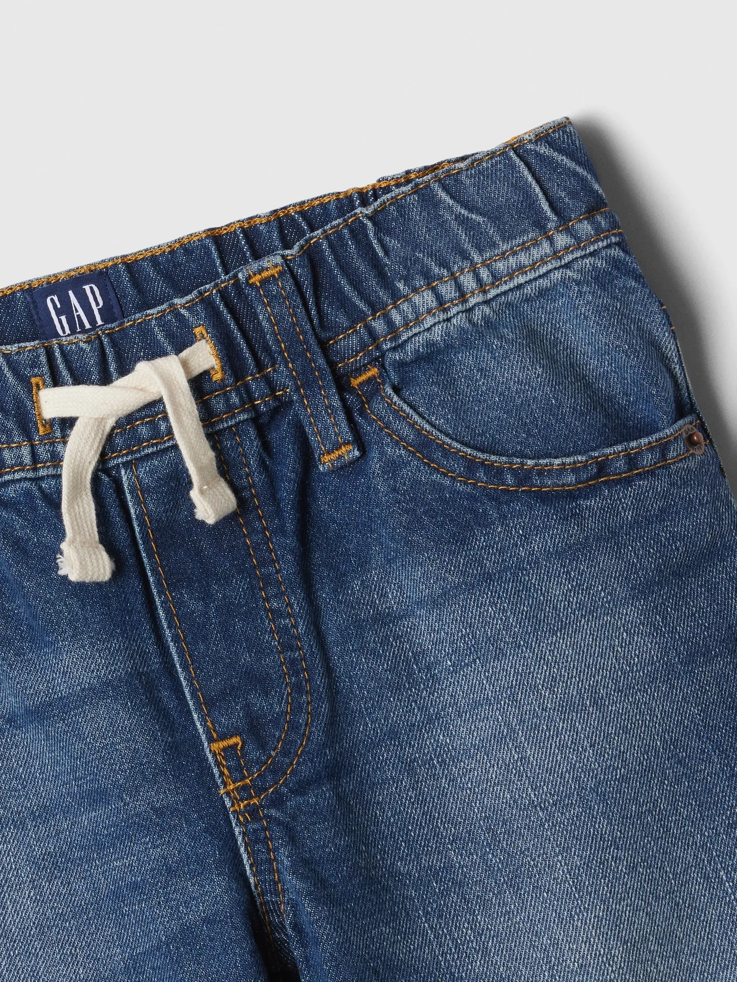 Kids Slim Denim Pull-On Shorts