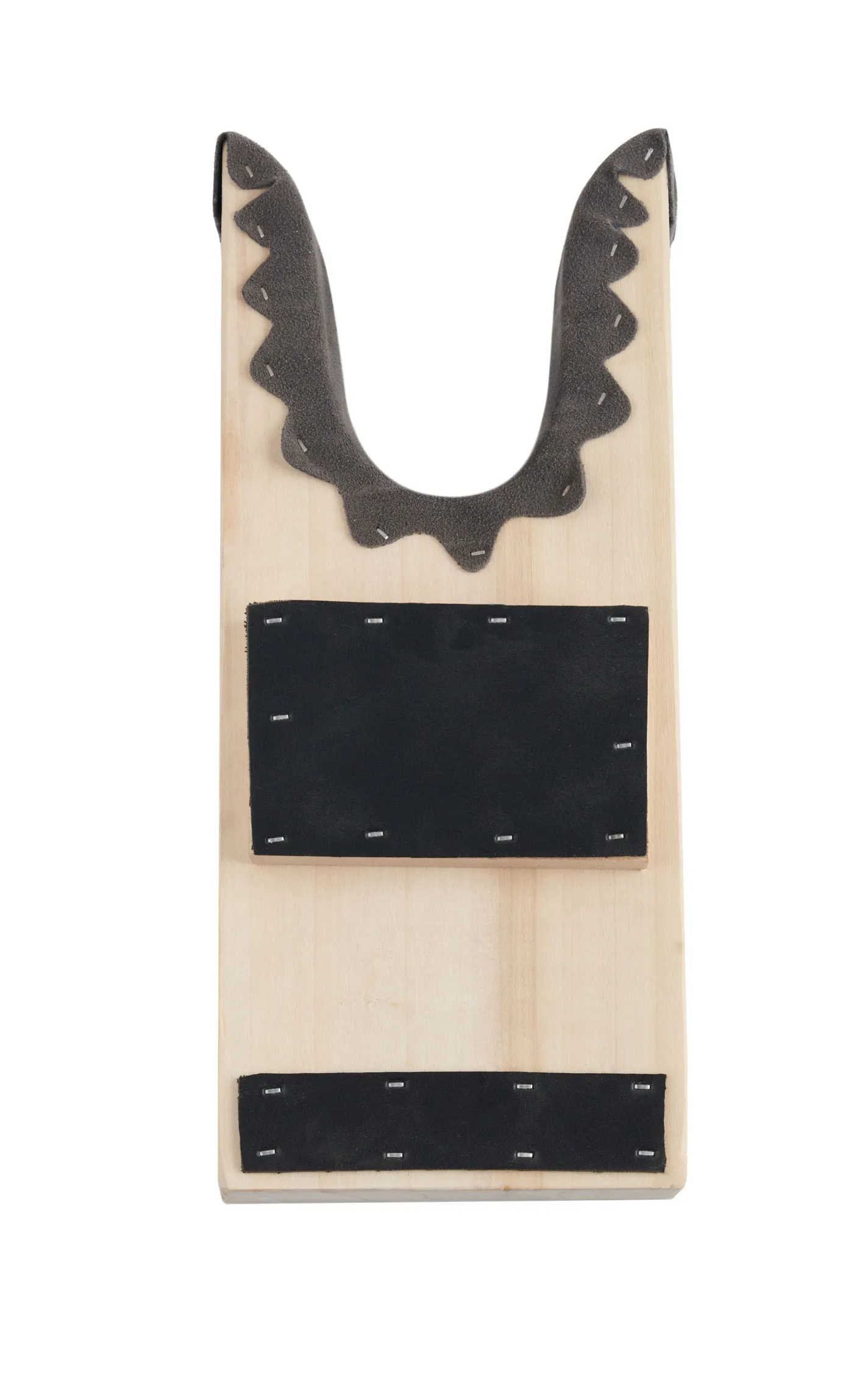 M&F Natural Wood with Floral Embossed Heavy Boot Jack