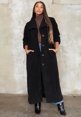 Maxi Teddy Fleece Coat
