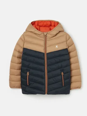 Navy/Beige Showerproof Coat
