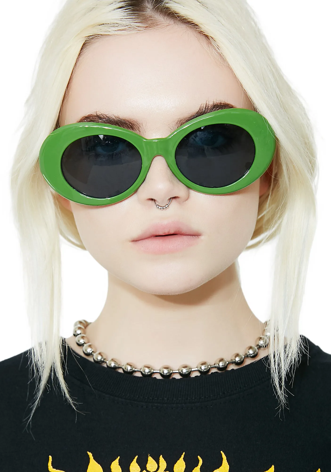 Olive Nevermind Sunglasses-