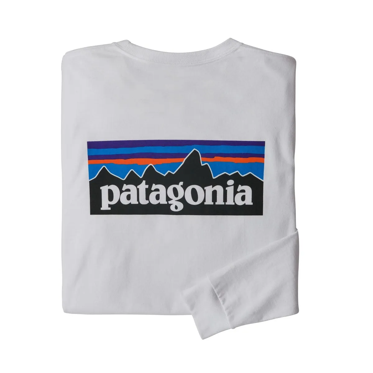 Patagonia Mens L/S P6 Responsibili Tee White