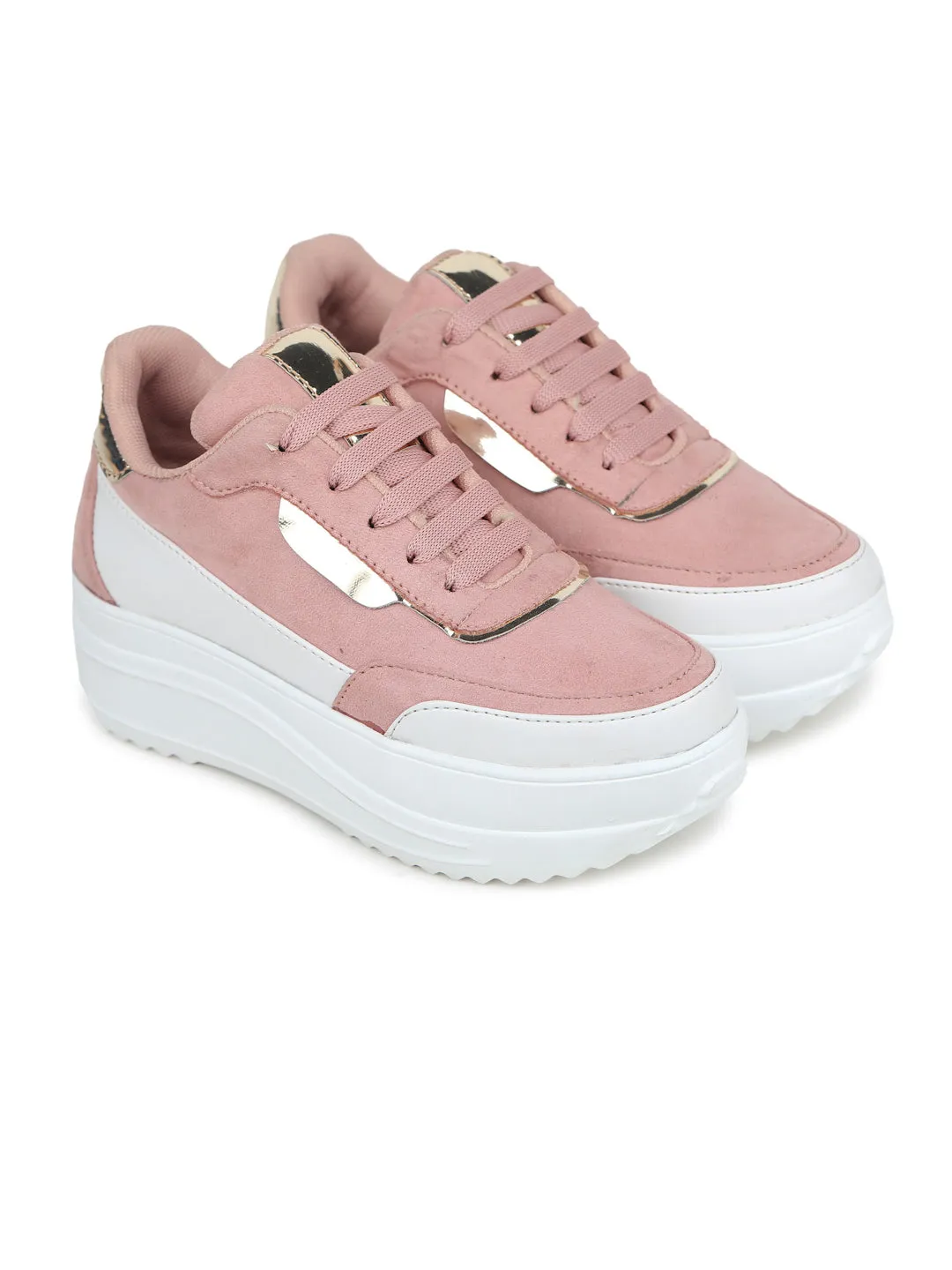 Shezone Women Peach Casual Shoes