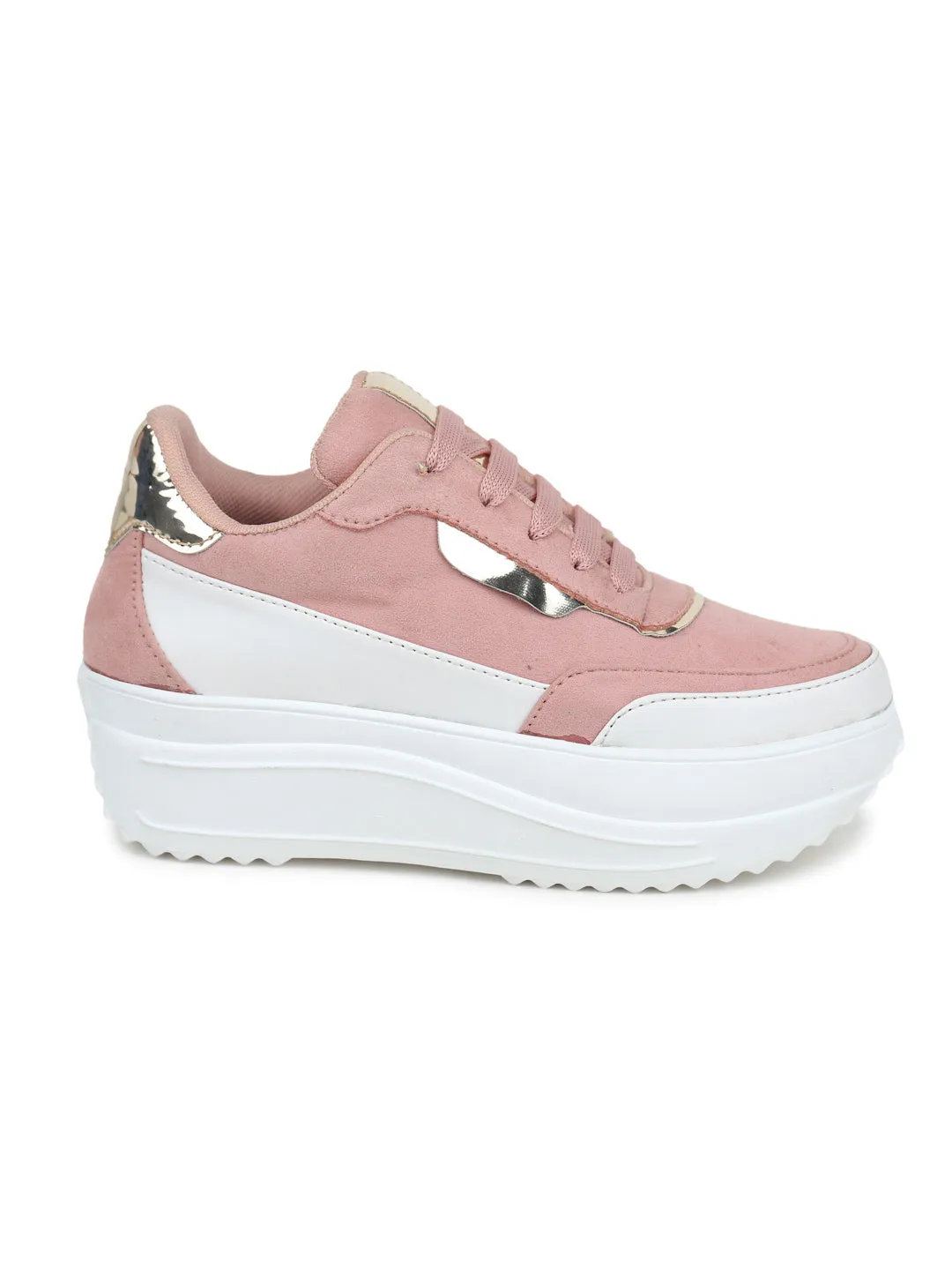 Shezone Women Peach Casual Shoes