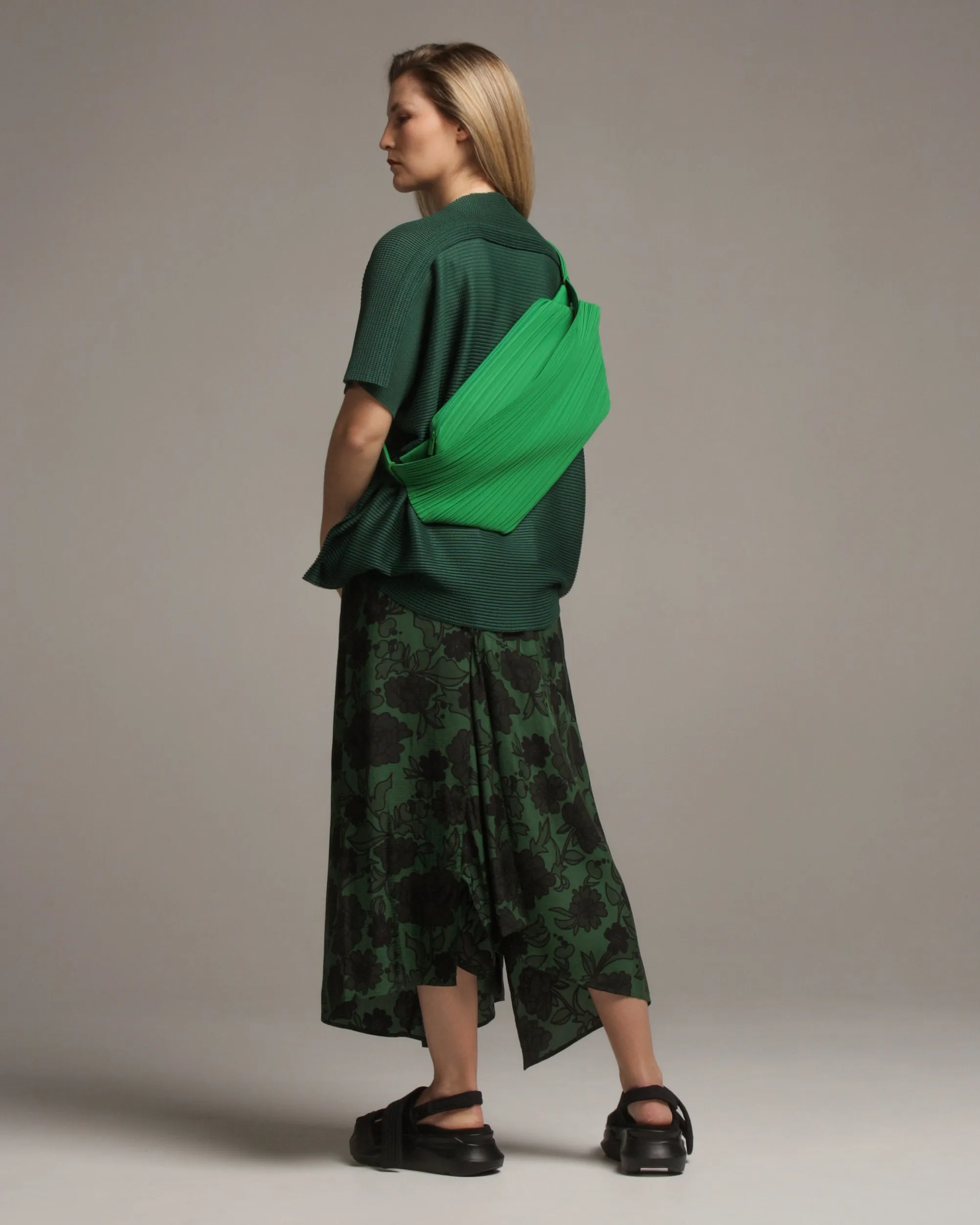 Sonam Green Peonies Skirt
