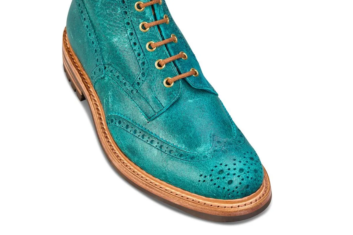 Stow Country Boot - Blue Pull-Up Full Grain Tricker's Exclusive)