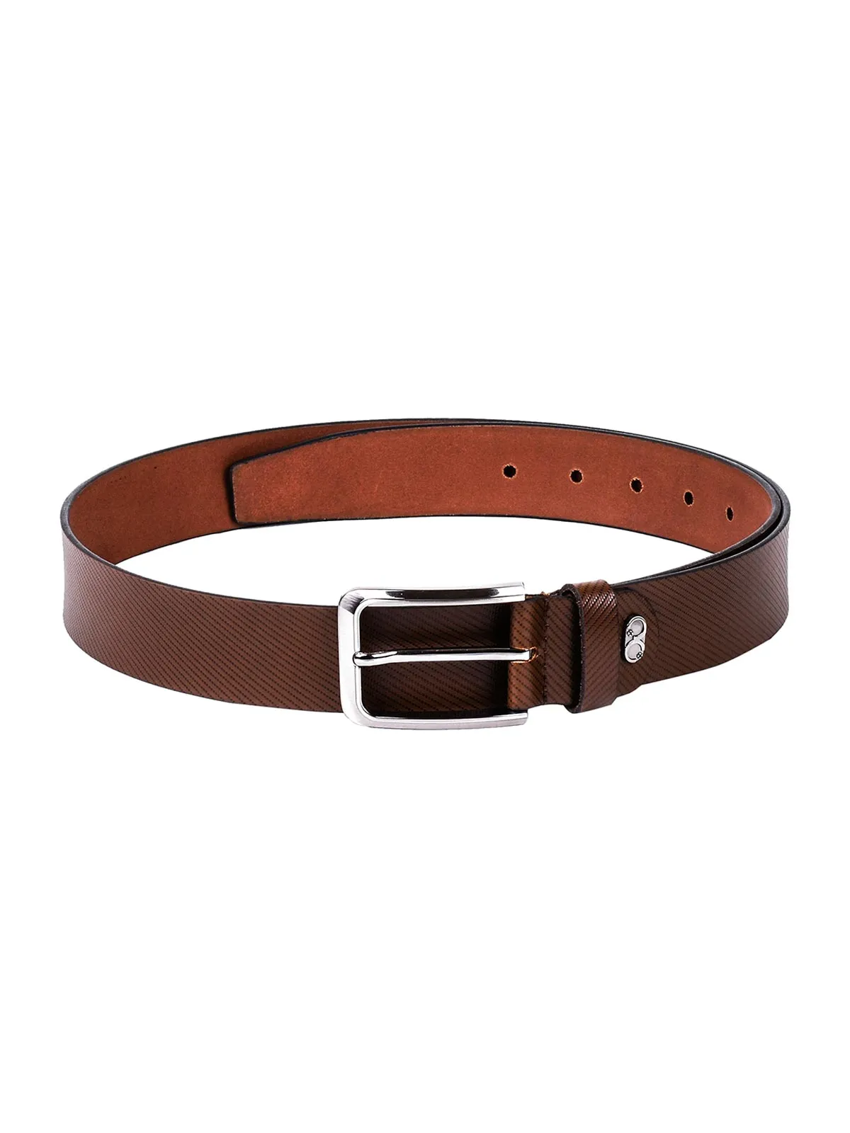 Teakwood Leathers Men Brown Leather Belt