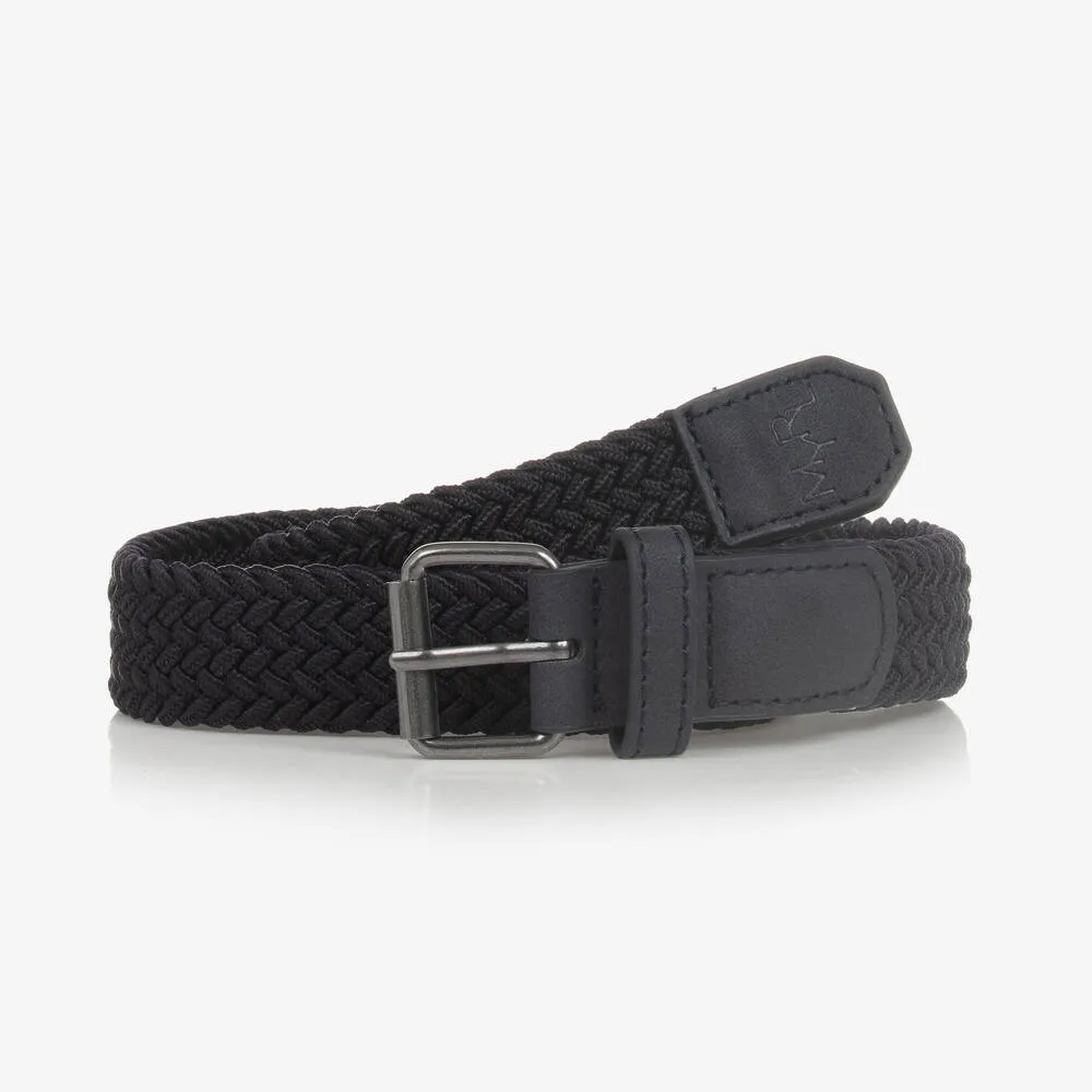 Teen Navy Blue Woven Belt