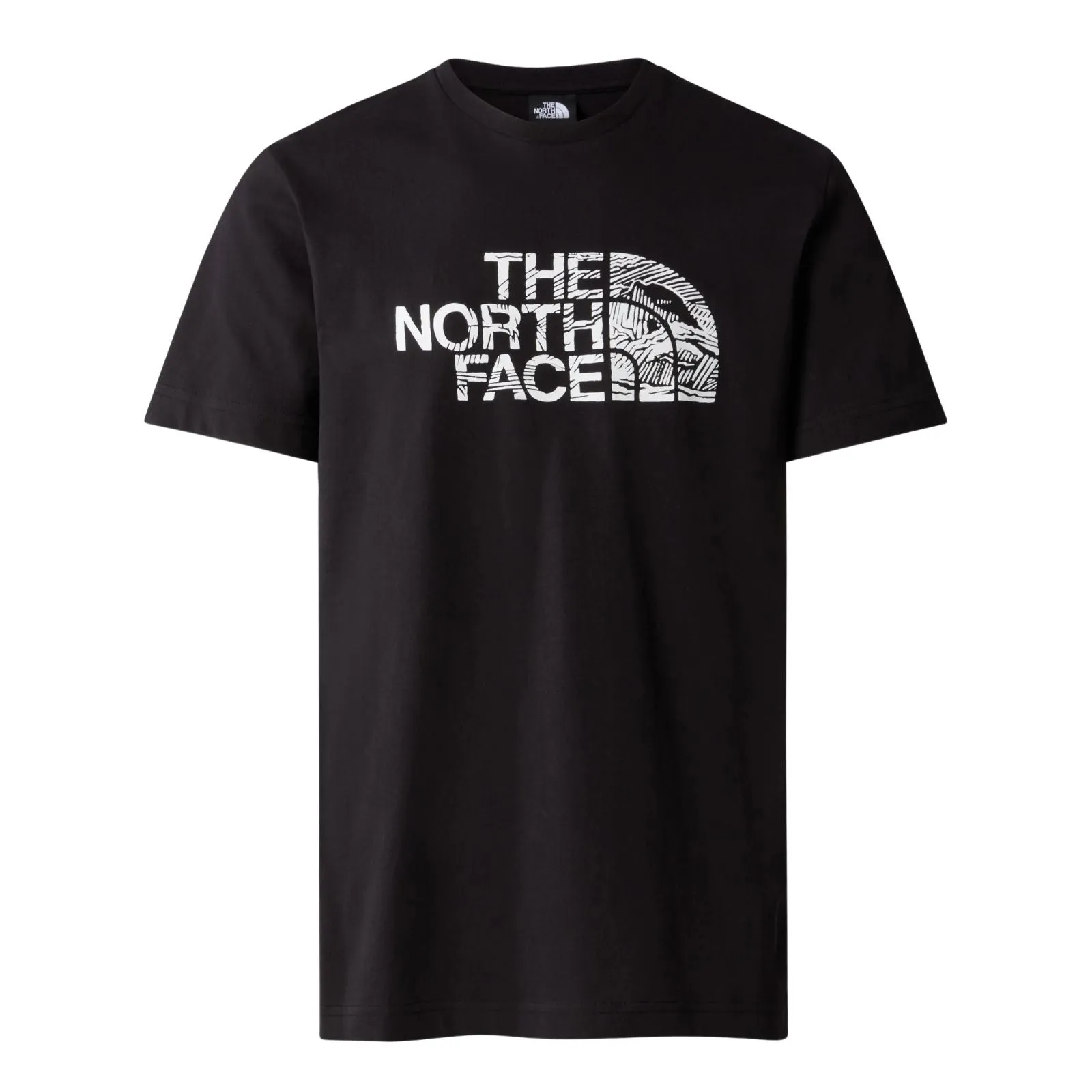 The North Face Woodcut Dome Short Sleeve T-Shirt TNF Black
