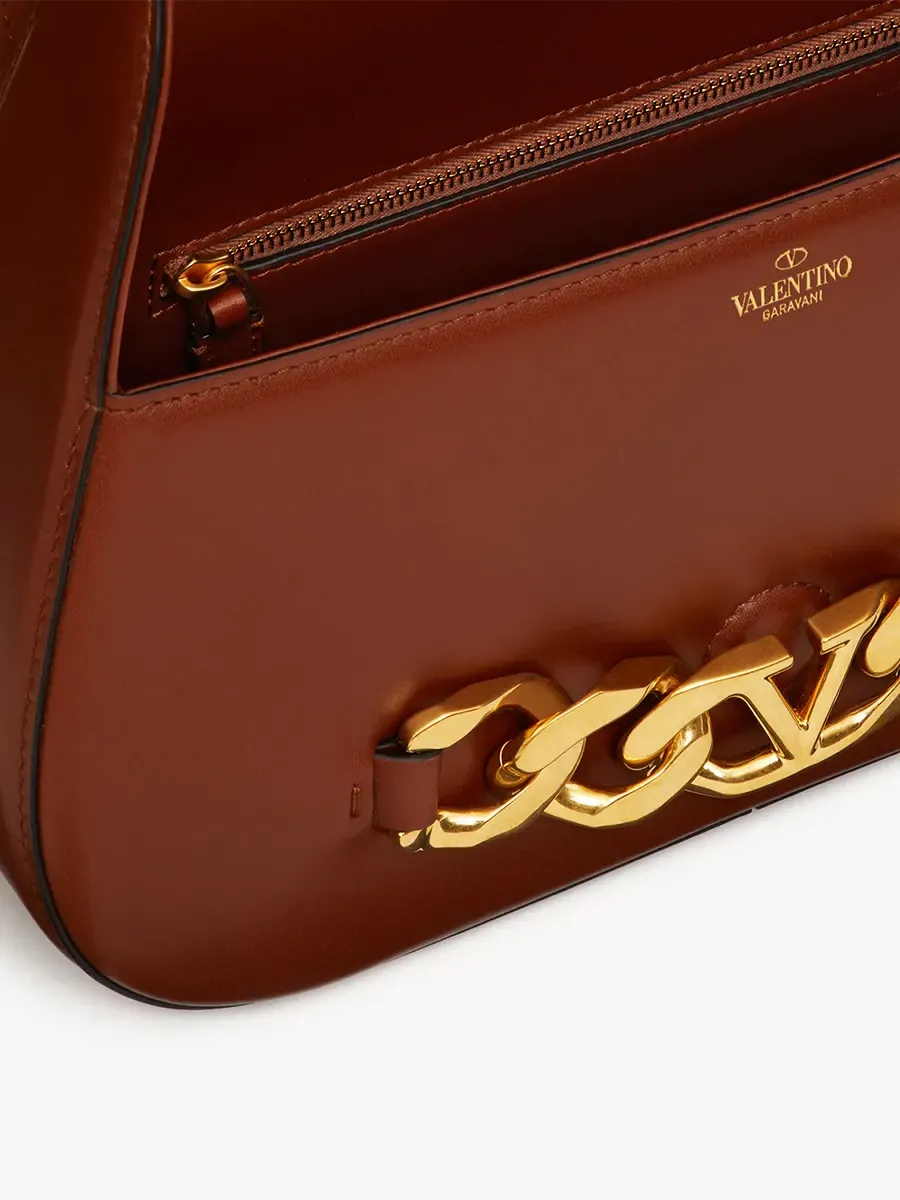 Vlogo Chain Shoulder Bag in Bronze