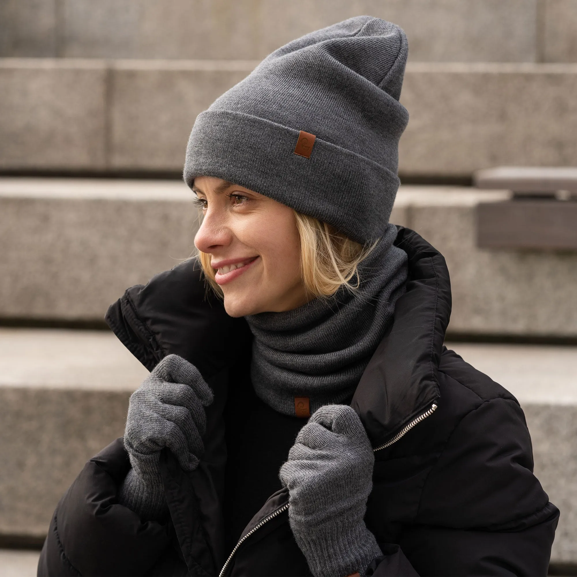 Women's Knit Beanie Merino
